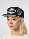Бейсболка MITCHELL NESS арт. HS12818-LALBLCK Los Angeles Lakers NBA (черный)